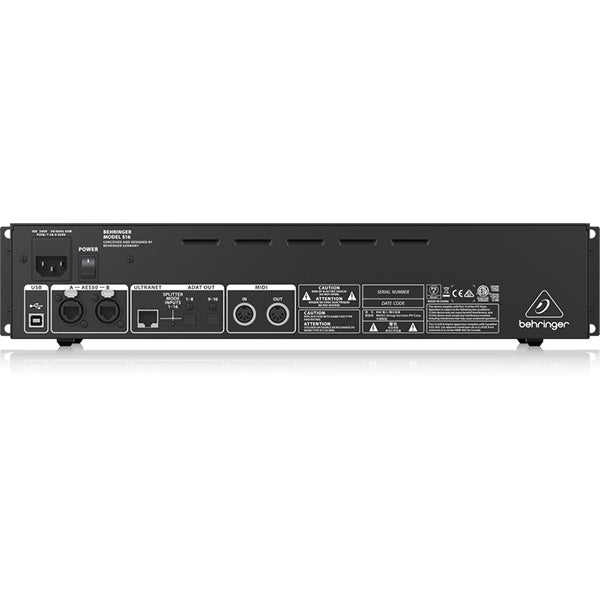Behringer S-16 Digital Snake I/O Box with 16 Mic Inputs 8 Outputs AES50 and KLARK TEKNIK SuperMAC (S16 S 16)