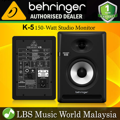 Behringer K-5 150W Audiophile Bi Amped 5" Studio Monitor Speaker with Advanced Waveguide Technology (K5 K 5)