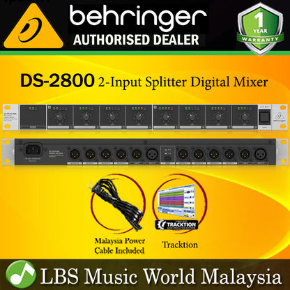 Behringer DS-2800 Professional 2 Input 8 Output Distribution Splitter (DS2800 DS 2800)