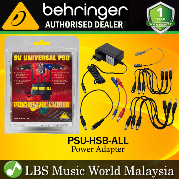 Behringer PSU-HSB-ALL All Country DC 9V Power Adapter with Daisy Chain Connector (PSU HSB ALL)
