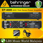 Behringer EP-4000 Professional 4000 Watt Stereo Power Amplifier Amp with ATR Technology (EP4000 EP 4000)