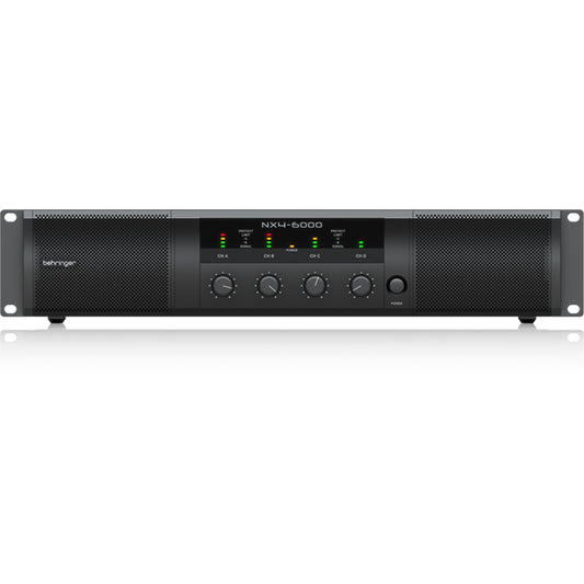 Behringer NX4-6000 Ultra Lightweight 6000 Watt Class D Power Amplifier Amp (NX46000 NX4 6000)