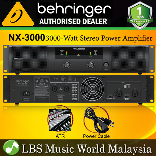 Behringer NX-3000 Ultra Lightweight 3000 Watt Class D Power Amplifier Amp (NX3000 NX 3000)