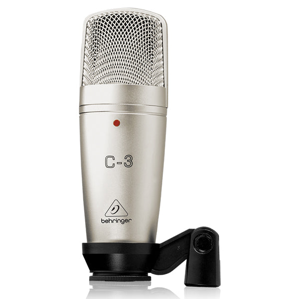 Behringer C-3 Medium Dual Diaphragm Studio Condenser Microphone Mic with Cardiod (C3 C 3)