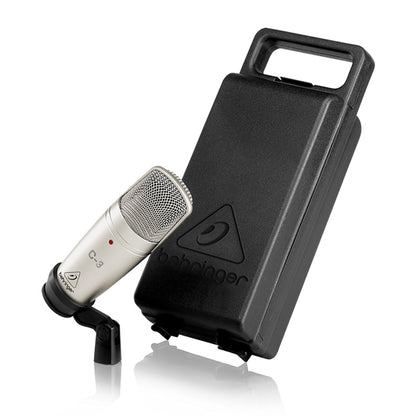 Behringer C-3 Medium Dual Diaphragm Studio Condenser Microphone Mic with Cardiod (C3 C 3)