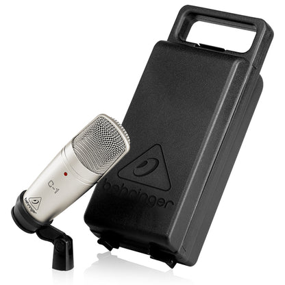 Behringer C-1 Large Diaphragm Studio Condenser Cardioid Pickup Pattern Microphone Mic (C1 C 1)