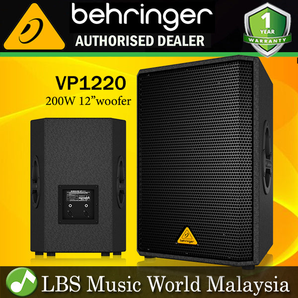 Behringer VP-1220 200W Passive Speaker With 12" Woofer Each (VP1220 VP 1220)