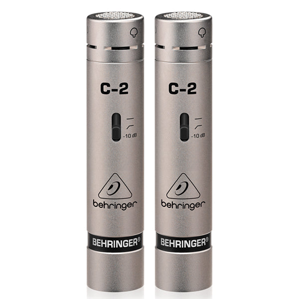 Behringer C 2 2 Matched True Studio Condenser Cardioid Microphone Mic Pair (C2 C-2)
