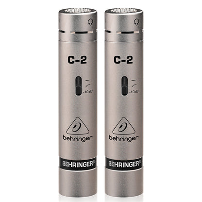 Behringer C 2 2 Matched True Studio Condenser Cardioid Microphone Mic Pair (C2 C-2)