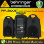 Behringer PPA-2000BT Ultra Compact 2000W 8 Channel Portable PA System with Bluetooth (PPA2000BT PPA 2000BT)