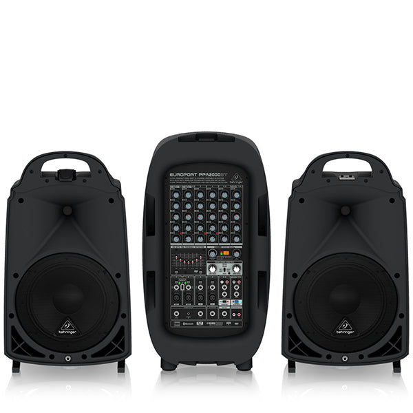 Behringer PPA-2000BT Ultra Compact 2000W 8 Channel Portable PA System with Bluetooth (PPA2000BT PPA 2000BT)
