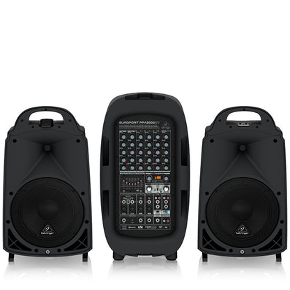 Behringer PPA-2000BT Ultra Compact 2000W 8 Channel Portable PA System with Bluetooth (PPA2000BT PPA 2000BT)