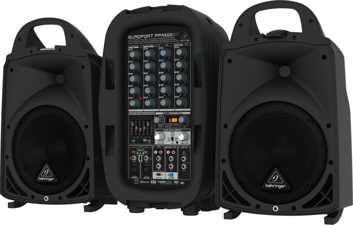 Behringer Europort PPA-500BT 500W 6 Channel Portable PA System with Bluetooth (PPA500BT PPA 500BT PPA500 BT)