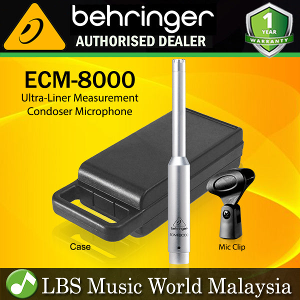 Behringer ECM-8000 Ultra Liner Measurement Condenser Microphone Mic (ECM800 ECM 8000)
