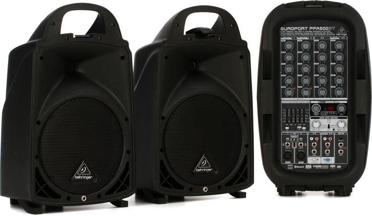 Behringer Europort PPA-500BT 500W 6 Channel Portable PA System with Bluetooth (PPA500BT PPA 500BT PPA500 BT)