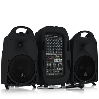 Behringer PPA-2000BT Ultra Compact 2000W 8 Channel Portable PA System with Bluetooth (PPA2000BT PPA 2000BT)