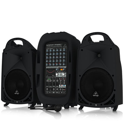Behringer PPA-2000BT Ultra Compact 2000W 8 Channel Portable PA System with Bluetooth (PPA2000BT PPA 2000BT)