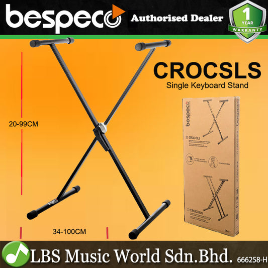 Bespeco CROCSLS Single Keyboard Stand with 30KG Maximum Load