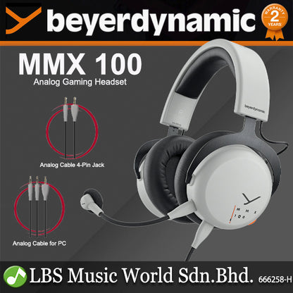 Beyerdynamic MMX 100 Closed Back Headphone Analog Gaming Headset (MMX100)