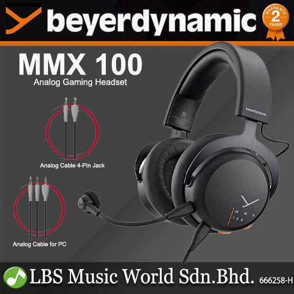 Beyerdynamic MMX 100 Closed Back Headphone Analog Gaming Headset (MMX100)