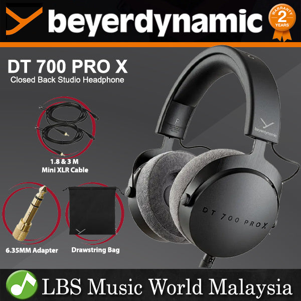Beyerdynamic DT 700 Pro X 48 Ohms Closed Back Studio Mixing Headphones with Detachable Cable (DT700 ProX)
