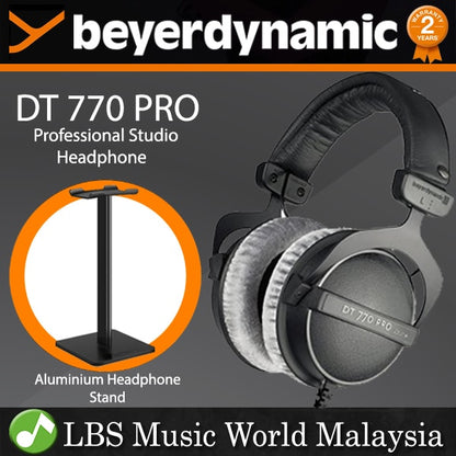 Beyerdynamic DT 770 PRO 80 Ohm Closed Back Studio Headphones Monitoring with Stand (DT770)
