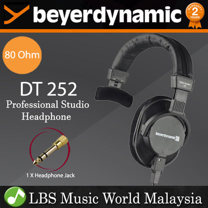 Beyerdynamic DT 252 80 Ohm Single Ear Broadcasting TV Studios Closed Back Headphones (DT252)