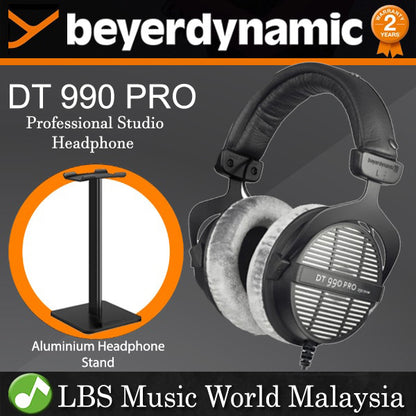 Beyerdynamic DT 990 PRO 32 Ohm Studio Open Back Mixing Headphones with Stand (DT990)