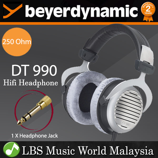 Beyerdynamic DT 990 Edition 250 Ohm Hi-Fi Over Ear Open Headphones for Stereo System (DT990)