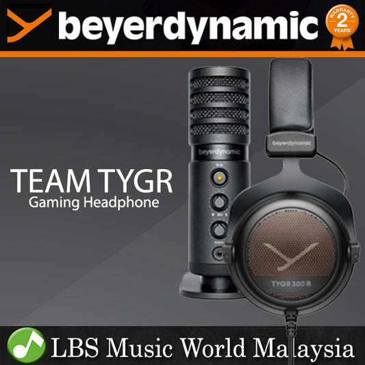 Beyerdynamic TEAM TYGR Gaming Headphones with FOX Professional USB Studio Microphone
