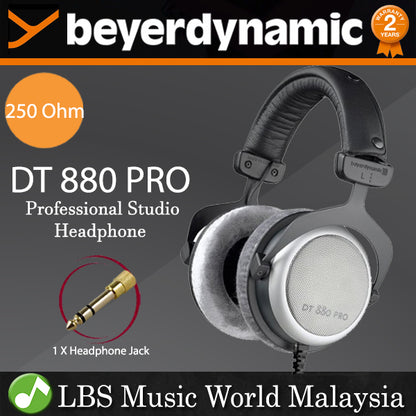 Beyerdynamic DT 880 PRO 250 Ohm Studio Semi Open Headphones for Mixing Mastering (DT880)