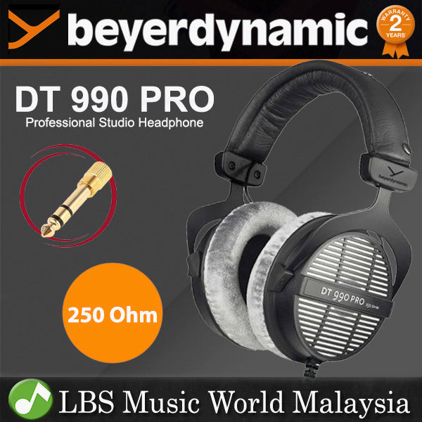 Beyerdynamic DT 990 PRO 250 Ohm Studio Open Back Headphones for Mixing Mastering (DT990)