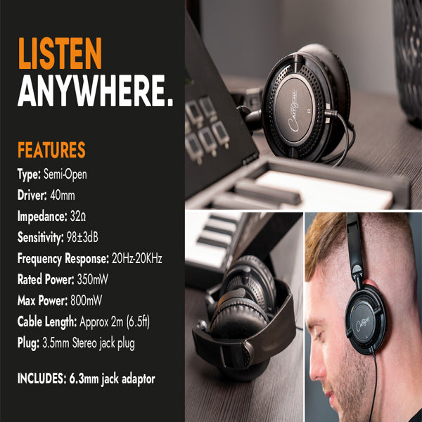 Blackstar FH50 Semi Closed On Ear Headphones with Adjustable Headband