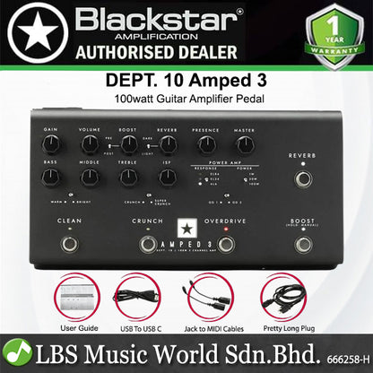 Blackstar Dept. 10 AMPED 3 100watt Guitar Amplifier Pedal