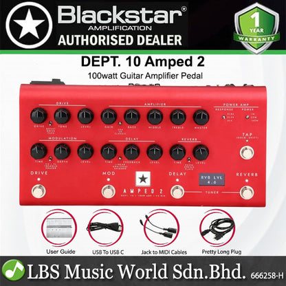 Blackstar Dept. 10 AMPED 2 100 watt Guitar Amplifier Pedal