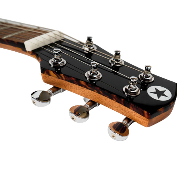 Blackstar Carry On Travel Gaboon Mahogany Body Electric Guitar With Mini humbucker with coil split Pickup And Bag