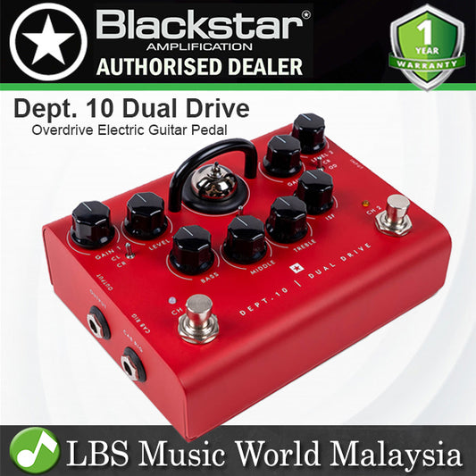 Blackstar Dept. 10 Dual Drive 2 Channel Tube Overdrive Electric Guitar Effect Pedal