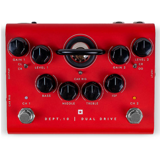Blackstar Dept. 10 Dual Drive 2 Channel Tube Overdrive Electric Guitar Effect Pedal