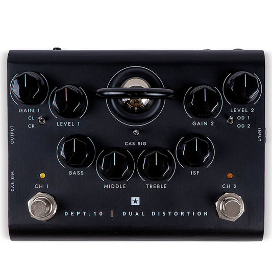 Blackstar Dept. 10 Dual Distortion 2 Channel Tube Distortion Electric Guitar Effect Pedal