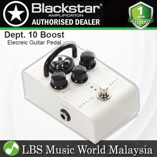 Blackstar Dept. 10 Tube Boost Effect Pedal for Electric Guitar with Boost, Low, and High Controls (Dept10)