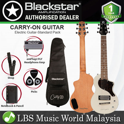 Blackstar Carry On Travel Standard Pack Gaboon Mahogany Electric Guitar With Laurel Fingerboard with Gig Bag