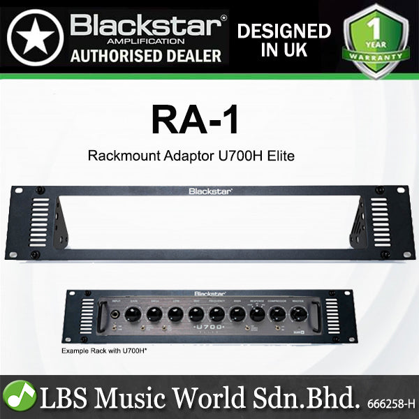 Blackstar RA-1 Rackmount Adaptor for Unity U700H Elite Bass Head (RA1 RA 1)