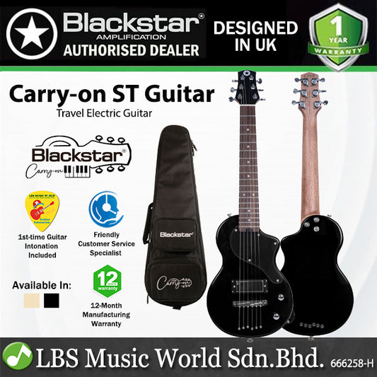 Blackstar Carry-On ST Okoume Body Travel Electric Guitar Mini-Humbucker Pickup with Bag