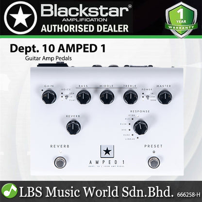 Blackstar Dept. 10 AMPED 1 100 Watt Guitar Amp Compact Amplifier Pedal with CabRig