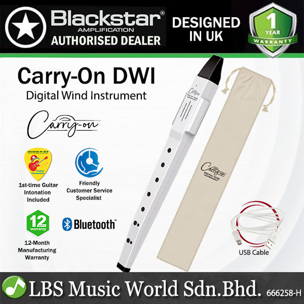 Blackstar Carry-On Digital Wind Instrument 10 Voices with Bluetooth and Rechargeable Battery