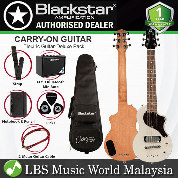 Blackstar Carry On Travel Deluxe Pack Gaboon Mahogany Electric Guitar With Laurel Fingerboard with Gig Bag
