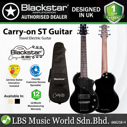 Blackstar Carry-On ST Okoume Body Travel Electric Guitar Mini-Humbucker Pickup with Bag