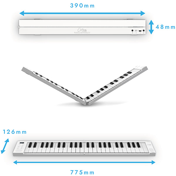 Blackstar Carry-On FP49 Compact 49 Keys Digital Folding Piano Keyboard with Built-in USB Rechargeable Battery (FP 49)