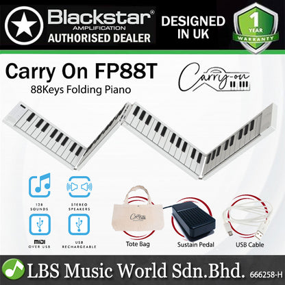 Blackstar Carry On Portable Folding Piano 88 Keys with Touch Sensitivity