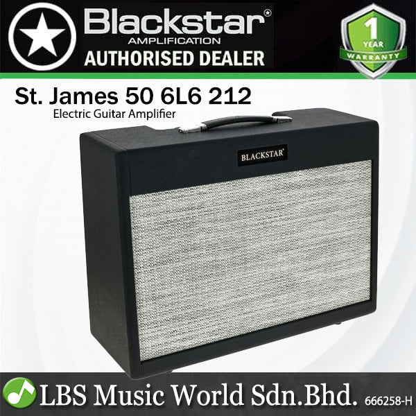 Blackstar ST. JAMES 50 6L6 212 Combo 50 Watt 12 Inch Amp Guitar Amplifier with Footcontroller